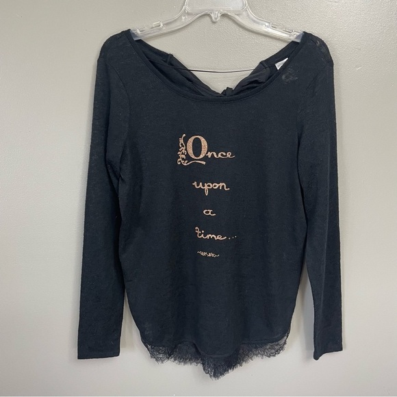 LC Lauren Conrad Disney Once Upon a Time Tee burnout lace size Small - Picture 2 of 13